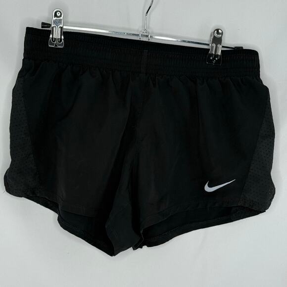 Nike Shorts Womens S Black Running Athletic Activewear Gym Training 3" Inseam - Picture 1 of 4
